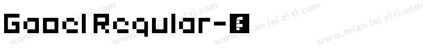 Gaoel Regular字体转换